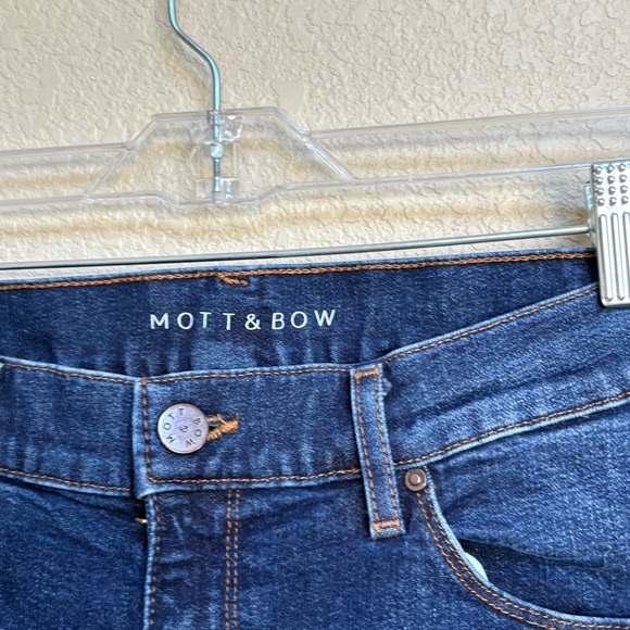 Mott & Bow Boyfriend Dark Blue Jeans Women’s 29 High Rise Classic Straight - Picture 7 of 9